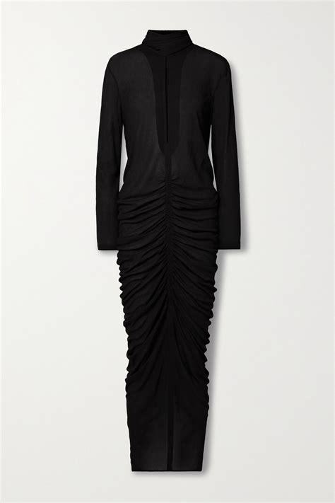 givenchy turtleneck dress|GIVENCHY Cutout ruched stretch.